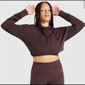 Gymshark Whitney Simmons Recovery Hoodie in Cherry Chocolate